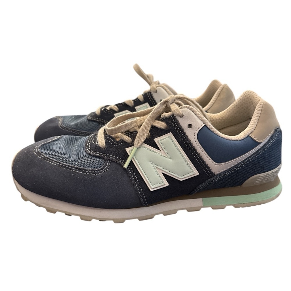 New Balance 574 Retro Surf Navy Blue Sneakers - ML574BSL - Picture 2 of 12